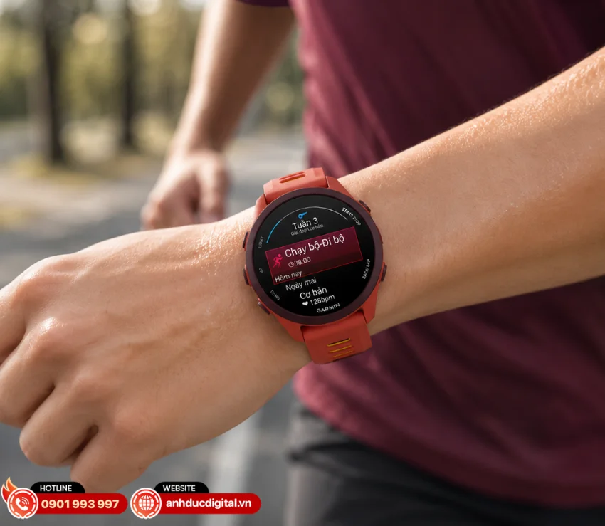 Forerunner 170 Music t&iacute;ch hợp nền tảng Garmin Coach 