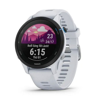 Garmin Forerunner 255 Music | 46mm | Whitestone (Chính Hãng)
