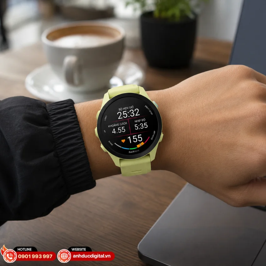 Garmin Forerunner 70 hoạt động như một trợ l&yacute; theo d&otilde;i sức khỏe hằng ng&agrave;y