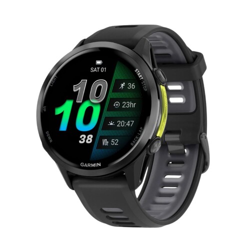 Garmin Forerunner 970 | Soft Gold Titanium with French Grey Case and French Grey/Translucent Indigo Band (Chính hãng)