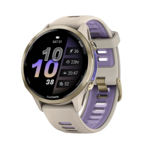 Garmin Forerunner 970 | Carbon Grey DLC Titanium with Black Case and Black/Translucent Whitestone Band (Chính hãng)