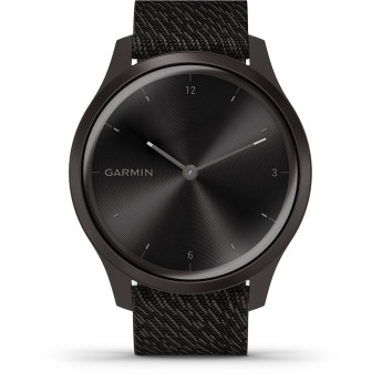 Garmin Vivomove Style | Graphite Aluminum Case/Woven Nylon Band (Chính Hãng)