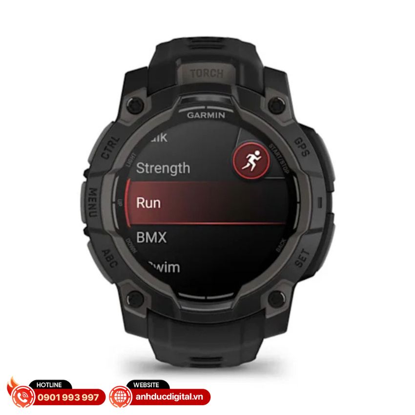 Instinct 3 AMOLED hỗ trợ tập luyện