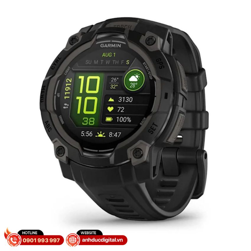 Dung lượng pin của Instinct 3 AMOLED