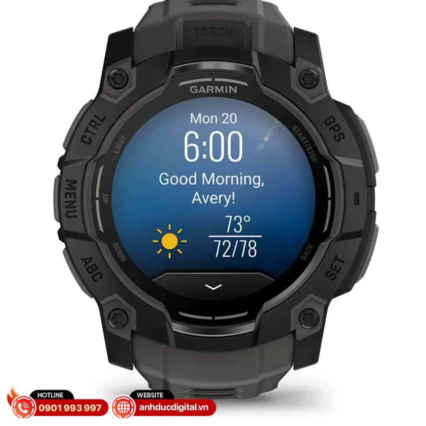 dung lượng pin Garmin instinct 3 Amoled