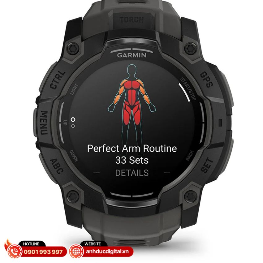 tính năng hỗ trợ tập luyện Garmin Instinct 3/instinct E