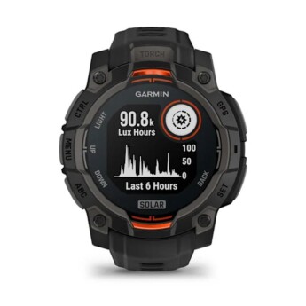 Đồng hồ thông minh Garmin Instinct 3 Solar | 45mm | Black with Black Band (Chính hãng)