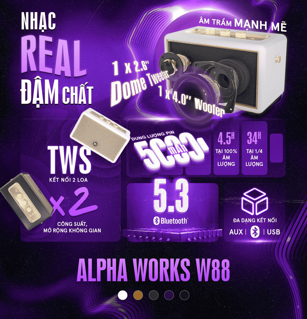 Chất âm sống động thổi bùng mọi cuộc vui