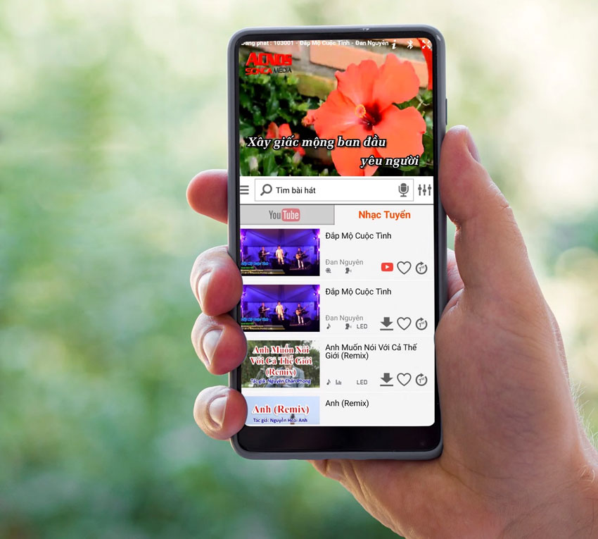 Hỗ trợ chọn bài qua app CloudKaraoke