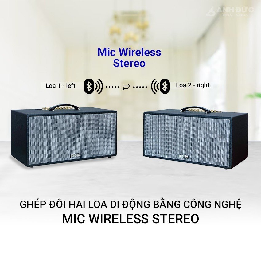 Công nghệ ghép đôi 2 loa di động