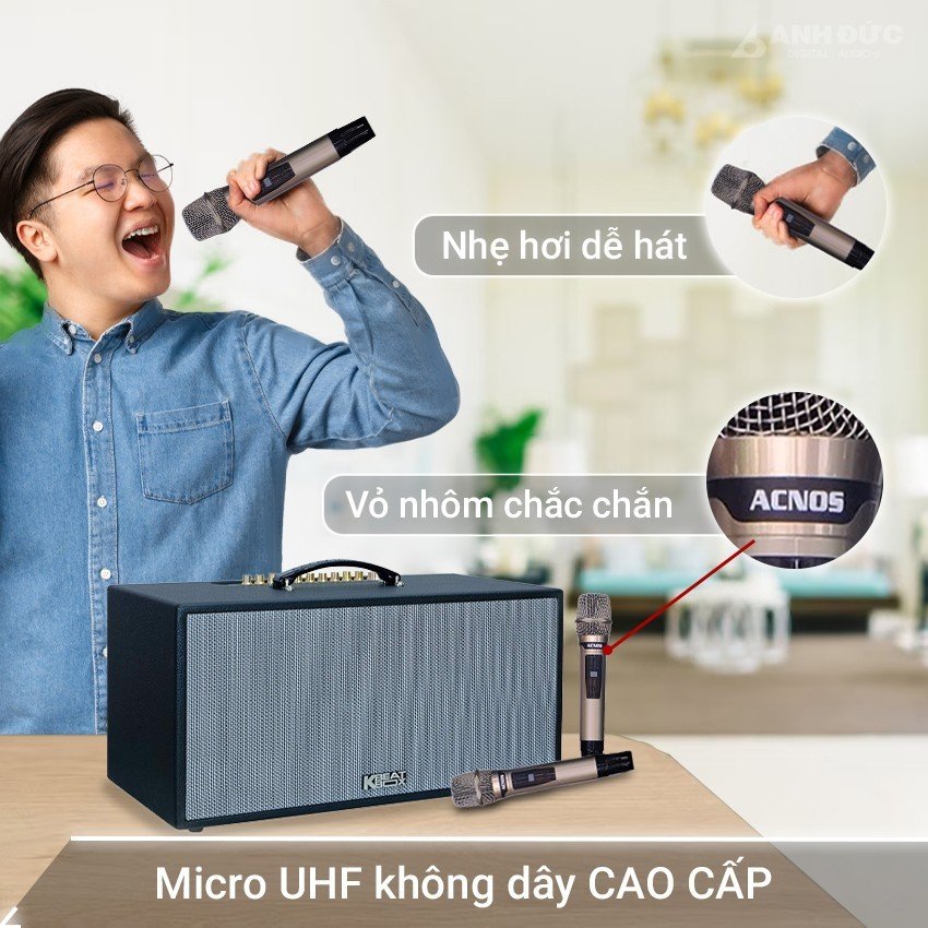 Micro UHF không dây cao cấp