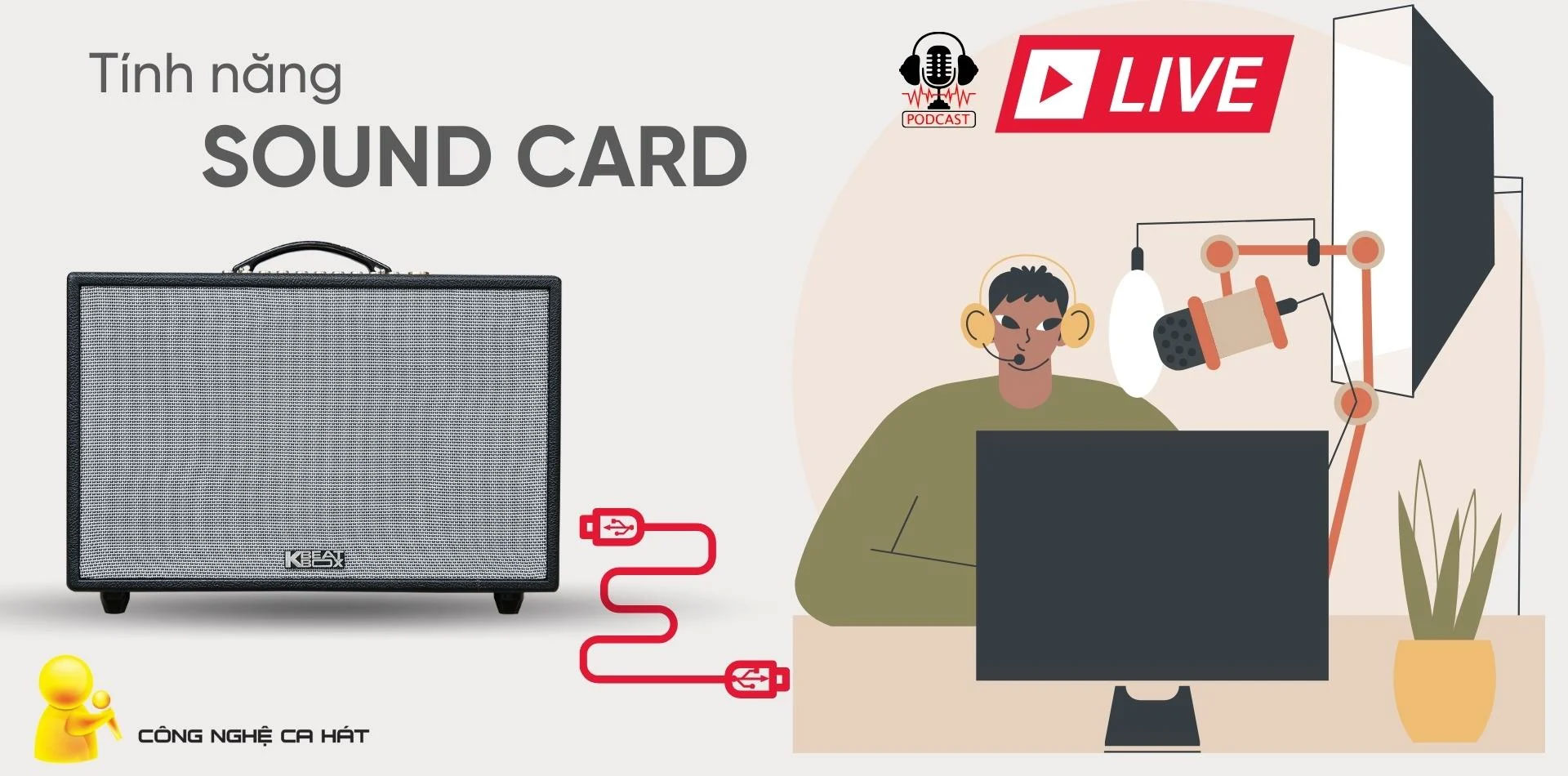 Hỗ trợ livestream và ghi âm với tính năng Soundcard