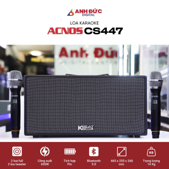 Loa Karaoke Acnos CS447 | Black (Chính Hãng)