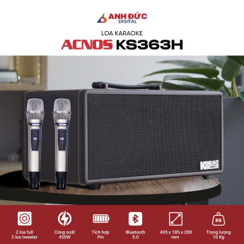 Loa Karaoke Acnos KS363H | Brown (Chính Hãng)