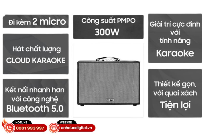 Những điểm nổi bật của loa Acnos CS250PUW