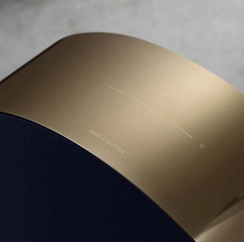 Loa B&O Beosound Edge Brass + Cover Parisian Night + Floor Stand