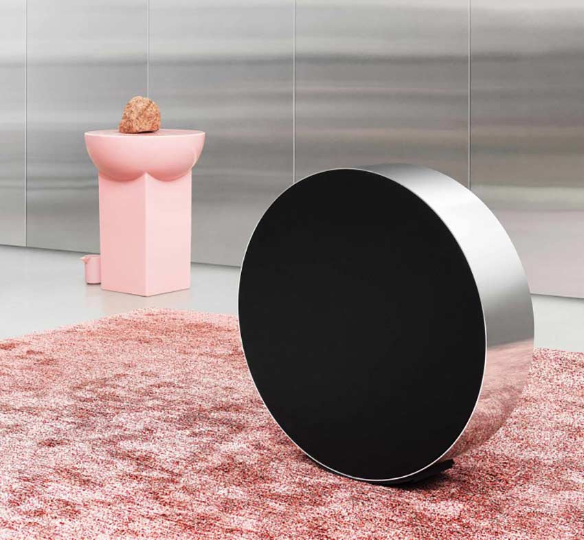 Loa B&O Beosound Edge Brass + Cover Parisian Night + Floor Stand