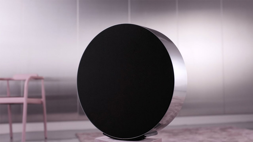 Loa B&O Beosound Edge Brass + Cover Parisian Night + Floor Stand