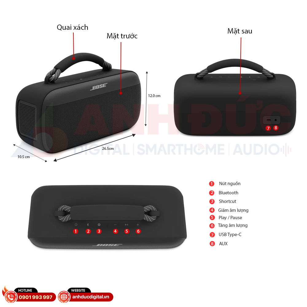Bose SoundLink Max tổng quan 11