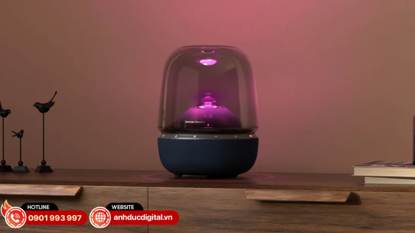 Harman Kardon Aura Studio 5 Wi-Fi hỗ trợ c&ocirc;ng nghệ Auracast&trade; cho ph&eacute;p kết nối nhiều loa