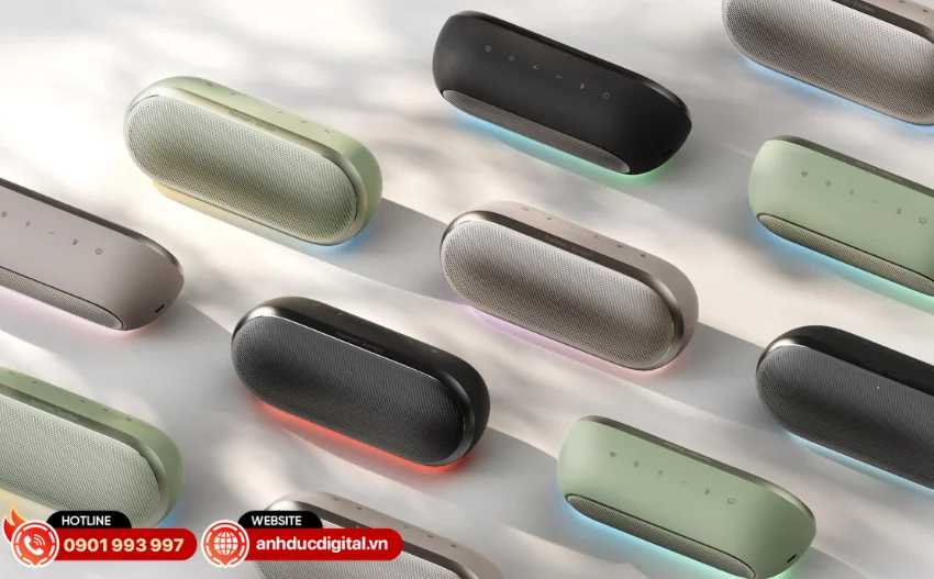 Harman Kardon Luna 2 c&ograve;n hỗ trợ c&ocirc;ng nghệ Auracast&trade; cho ph&eacute;p kết nối nhiều loa