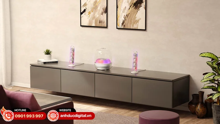 SoundSticks 5 Wi-Fi hỗ trợ dải tần từ 40 Hz đến 20 kHz (-6 dB)