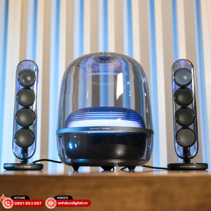 Loa Harman Kardon SoundSticks 5 với thiết kế trong suốt biểu tượng