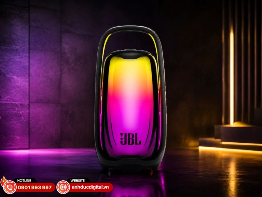 Pulse 6 biến mỗi bản nhạc thành một trải nghiệm trực quan với hệ thống ánh sáng 360° bao quanh thân loa