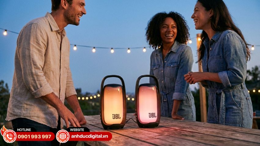 JBL Pulse 6 hỗ trợ phát âm thanh Lossless qua cổng USB-C mang đến thêm một lựa chọn kết nối ngoài Bluetooth