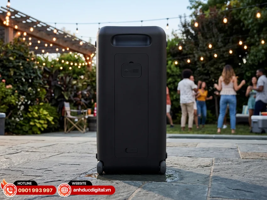 Klipsch New York trang bị b&aacute;nh xe chắc chắn c&ugrave;ng tay k&eacute;o tiện lợi