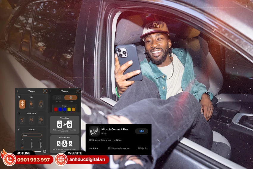 Loa Klipsch Vegas hỗ trợ nhiều phương thức kết nối hiện đại 