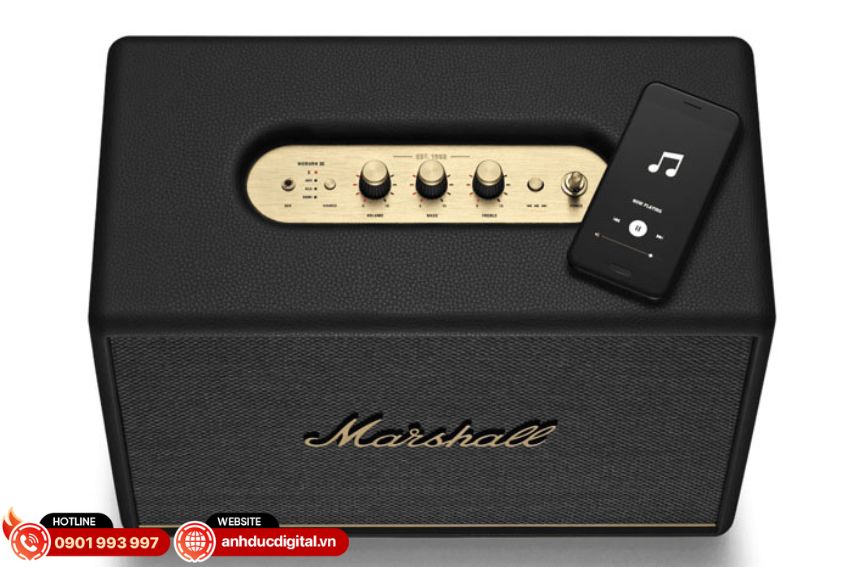 Điều khiển Marshall Woburn 3 trên ứng dụng Marshall Bluetooth