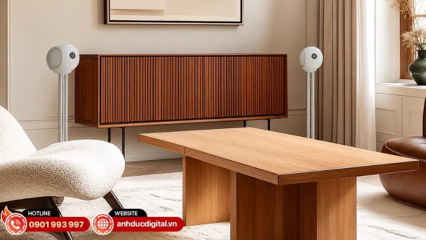 Devialet Tree Phantom Ultimate 98dB gi&uacute;p n&acirc;ng loa l&ecirc;n vị tr&iacute; nghe ph&ugrave; hợp, tối ưu hướng ph&aacute;t &acirc;m