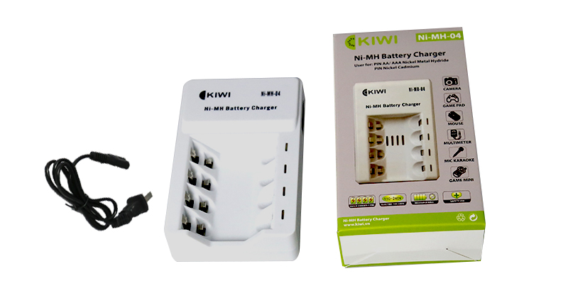Dock sạc pin Kiwi AA 4 chân 02
