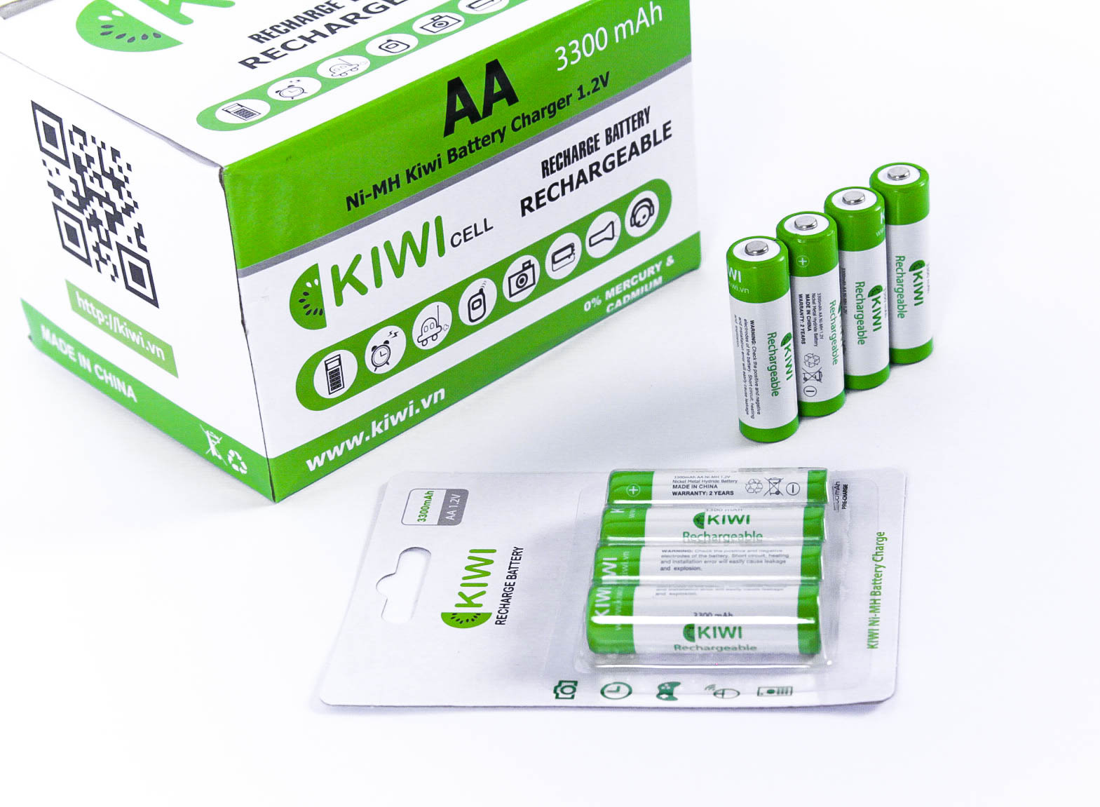 Pin sạc Kiwi AA 3300mAh 03