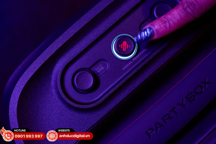 JBL PartyBox Encore 2 Plus c&oacute; thể t&ugrave;y chỉnh mức giảm giọng h&aacute;t gốc