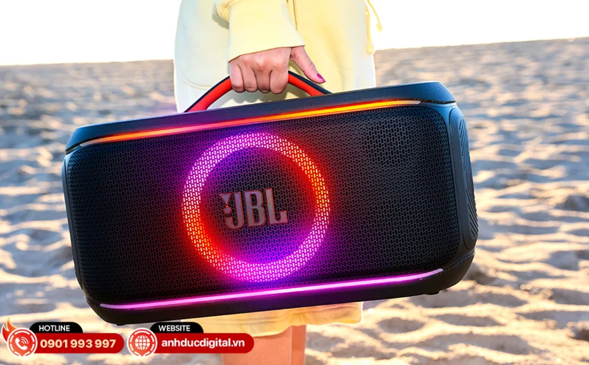 JBL PartyBox On-The-Go 2 Plus được thiết kế hướng đến t&iacute;nh di động cao
