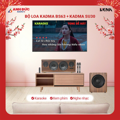 Bộ loa Kadma BS63 + Kadma SU30 (Chính hãng)