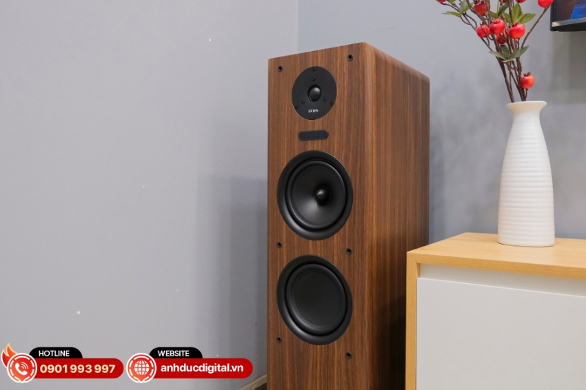 Hệ thống loa 3 đường tiếng mang lại âm thanh cân bằng, giọng hát rõ và dễ nghe khi karaoke