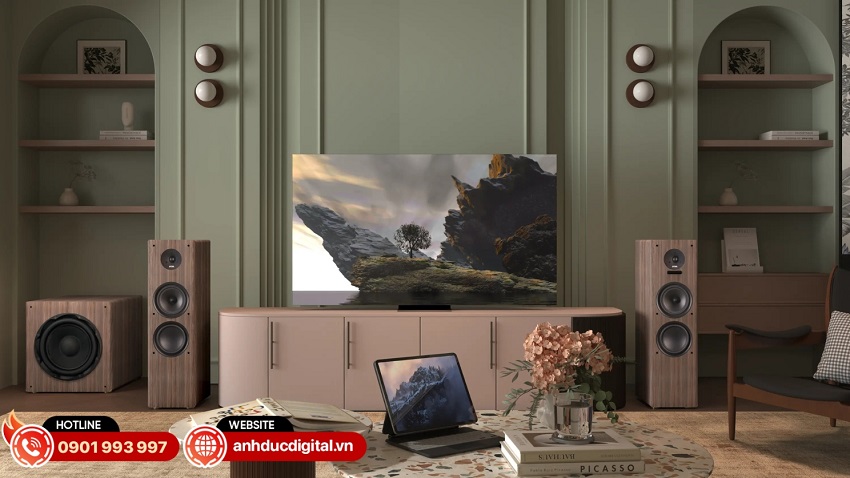 Loa Kadma BS66 sở hữu thiết kế vân gỗ Walnut cao cấp mang đậm phong cách châu Âu