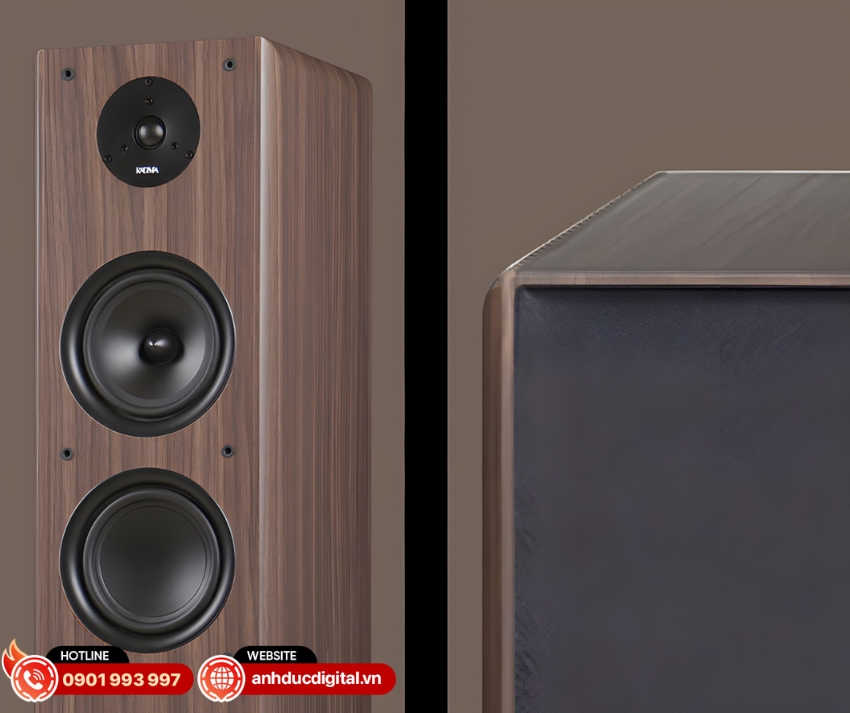 Thùng loa Kadma BS66 cấu trúc thùng loa gỗ dày, âm trầm ổn định