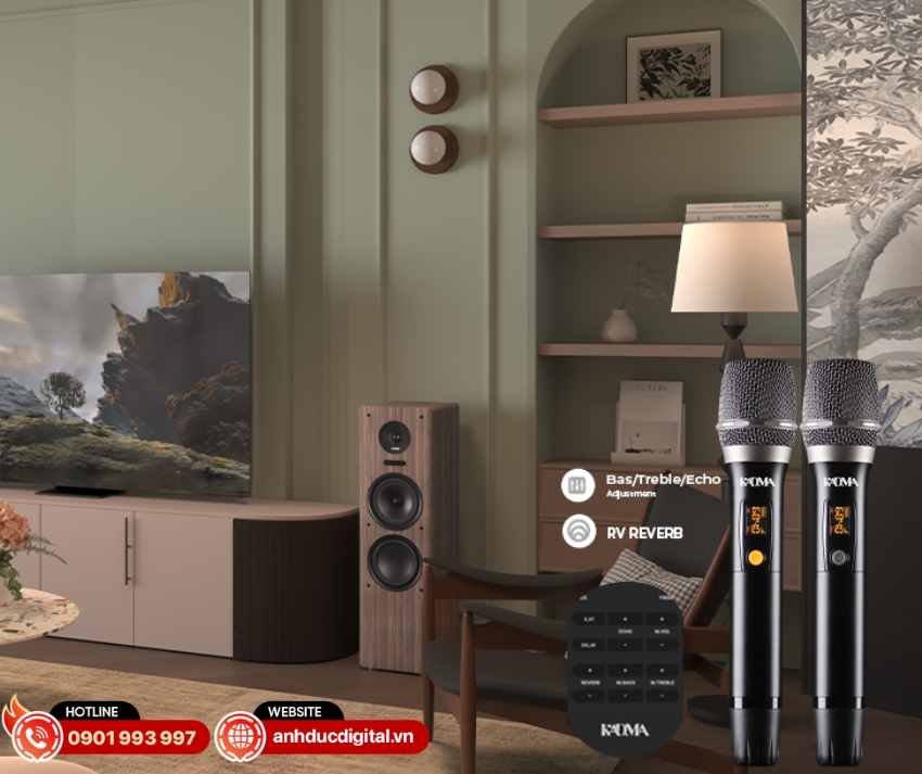 Kadma BS66 tích hợp 2 micro không dây cao cấp