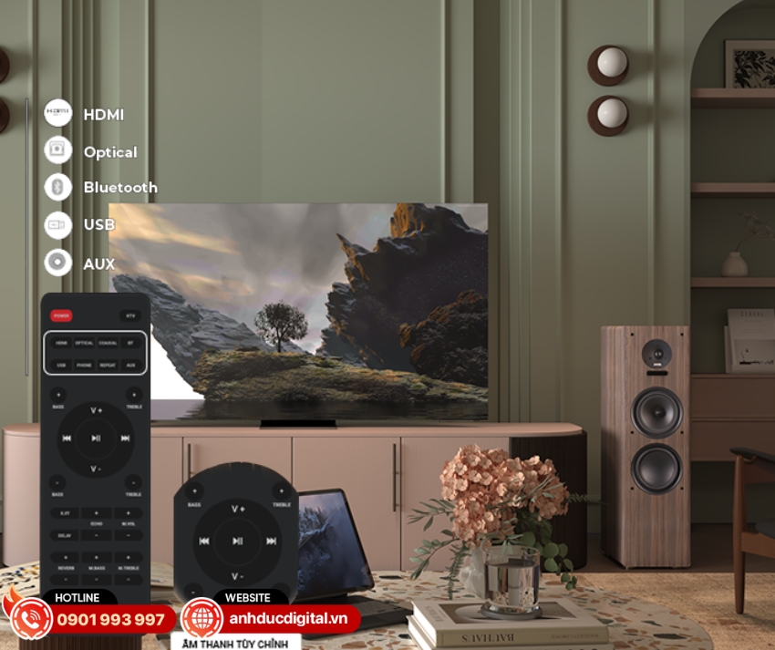 Kadma BS66 được trang bị remote điều khiển từ xa