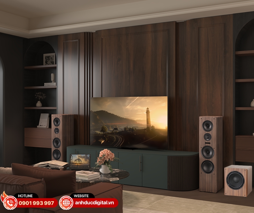 Bộ loa Kadma BS68 + SU30 đồng bộ thiết kế, hoàn thiện hệ thống Hi-Fi sang trọng tại gia