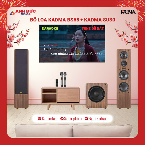 Bộ loa Kadma BS68 + Kadma SU30 (Chính hãng)