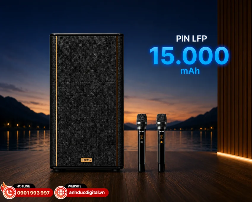 KF650 trang bị pin LFP dung lượng 15.000mAh