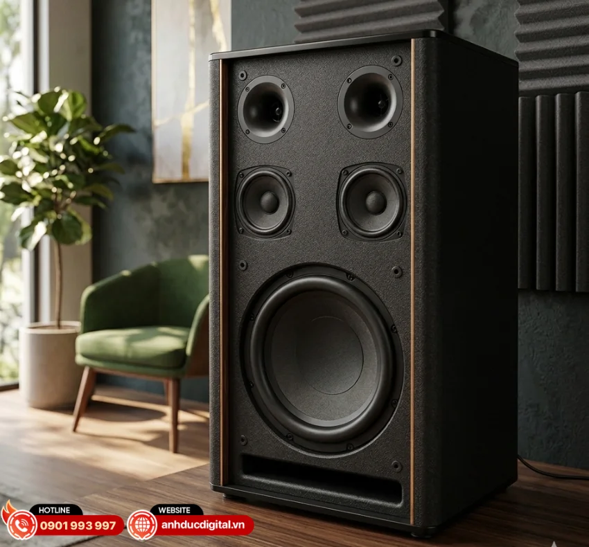 Kadma KF950 sử dụng hệ thống loa Hi-Fi 3 đường tiếng