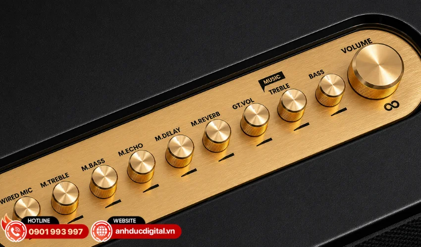 Kadma KF950 được tối ưu cho nhu cầu karaoke với c&ocirc;ng nghệ chống h&uacute; FBX th&ocirc;ng minh