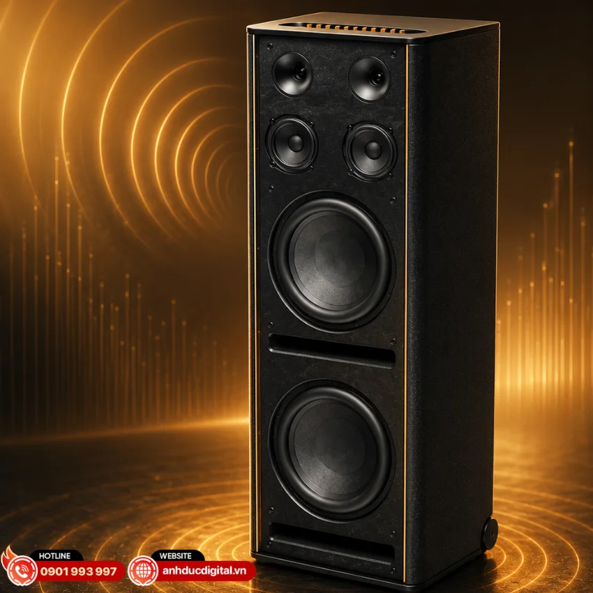 KF990 được cấu tạo theo hệ thống Hi-Fi 3 đường tiếng