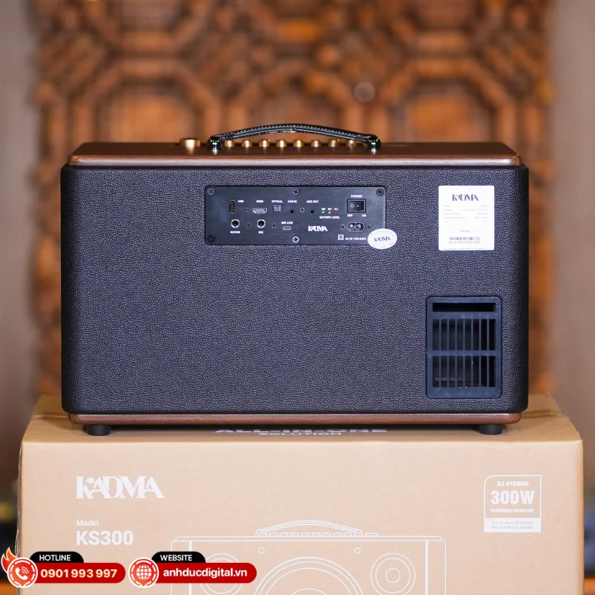 Loa Kadma KS350 hỗ trợ đa dạng kết nối hiện đại